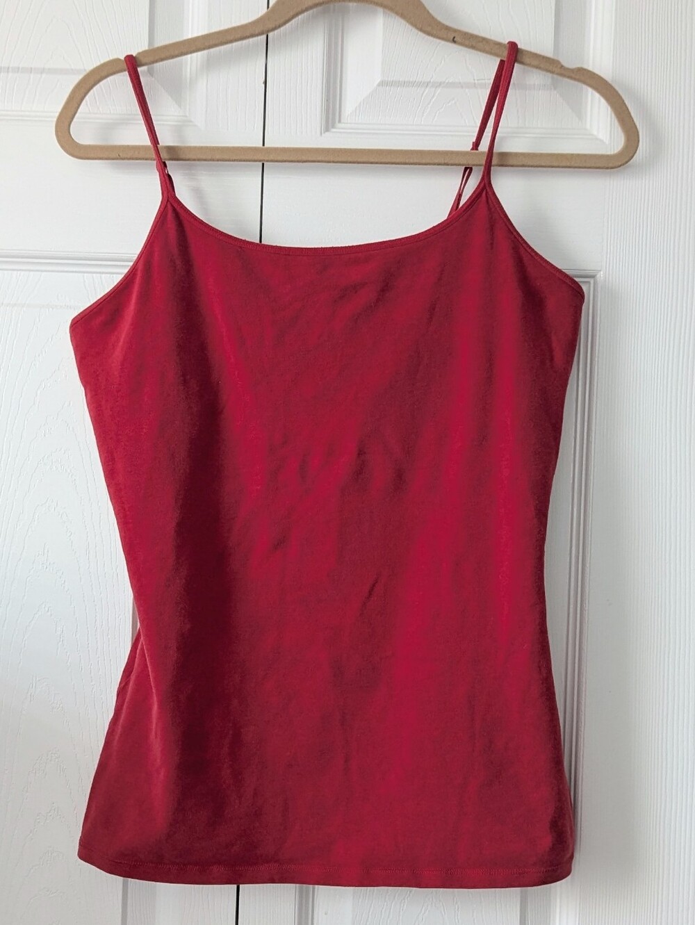 ~EXPRESS~ TOMATO RED BRA SHELF STRETCHY CAMI TANK TOP